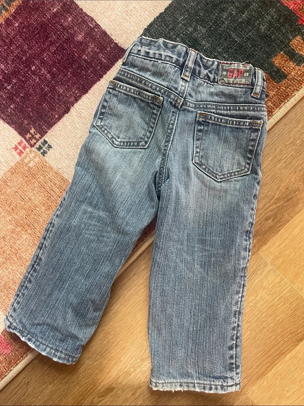 Vintage GAP Loose Fit Light Blue Denim Fleece-Lined Jeans